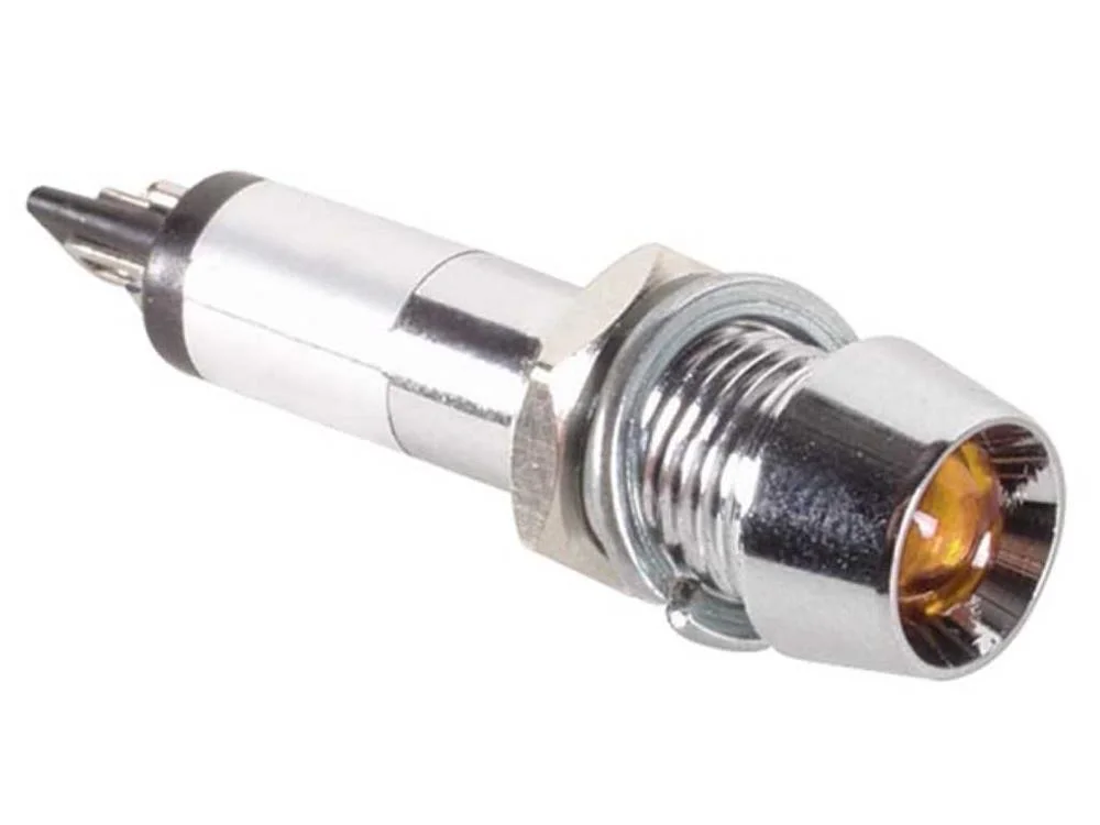 Lámpara Neón Ámbar Cromo 210-230v