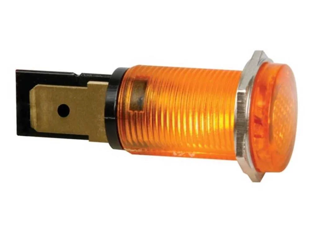 Round 14mm Panel Control Lamp 220v Amber
