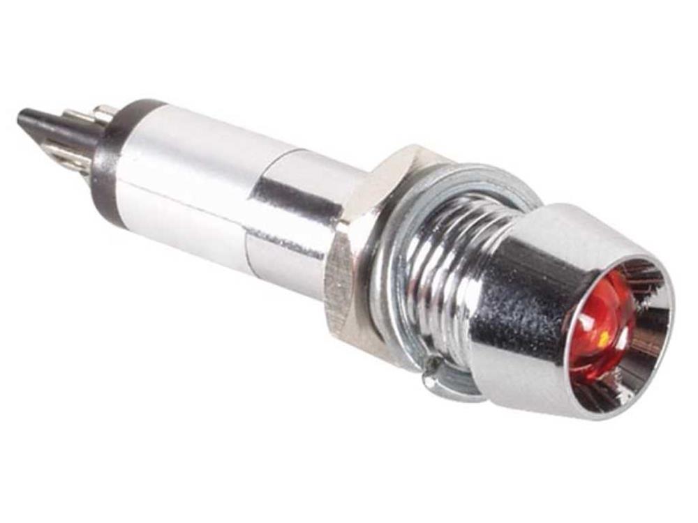 Lámpara Neón Cromo Rojo 210-230v