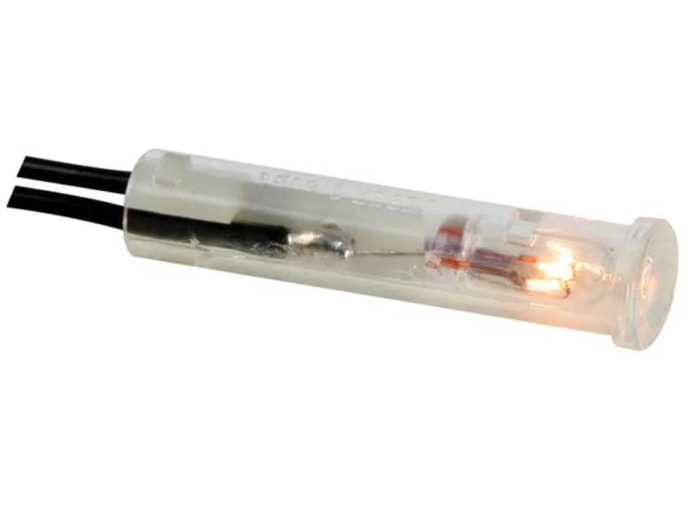 Round 7mm Panel Control Lamp 12v Crystal