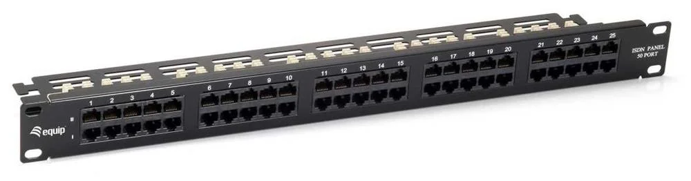 Patch Painel Cat.3 Equip Tel/Isdn 50-Port 1u, Pret.