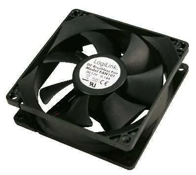 Ventilador Pc 80x80x25mm 2500rpm Preto - Logilink&reg;