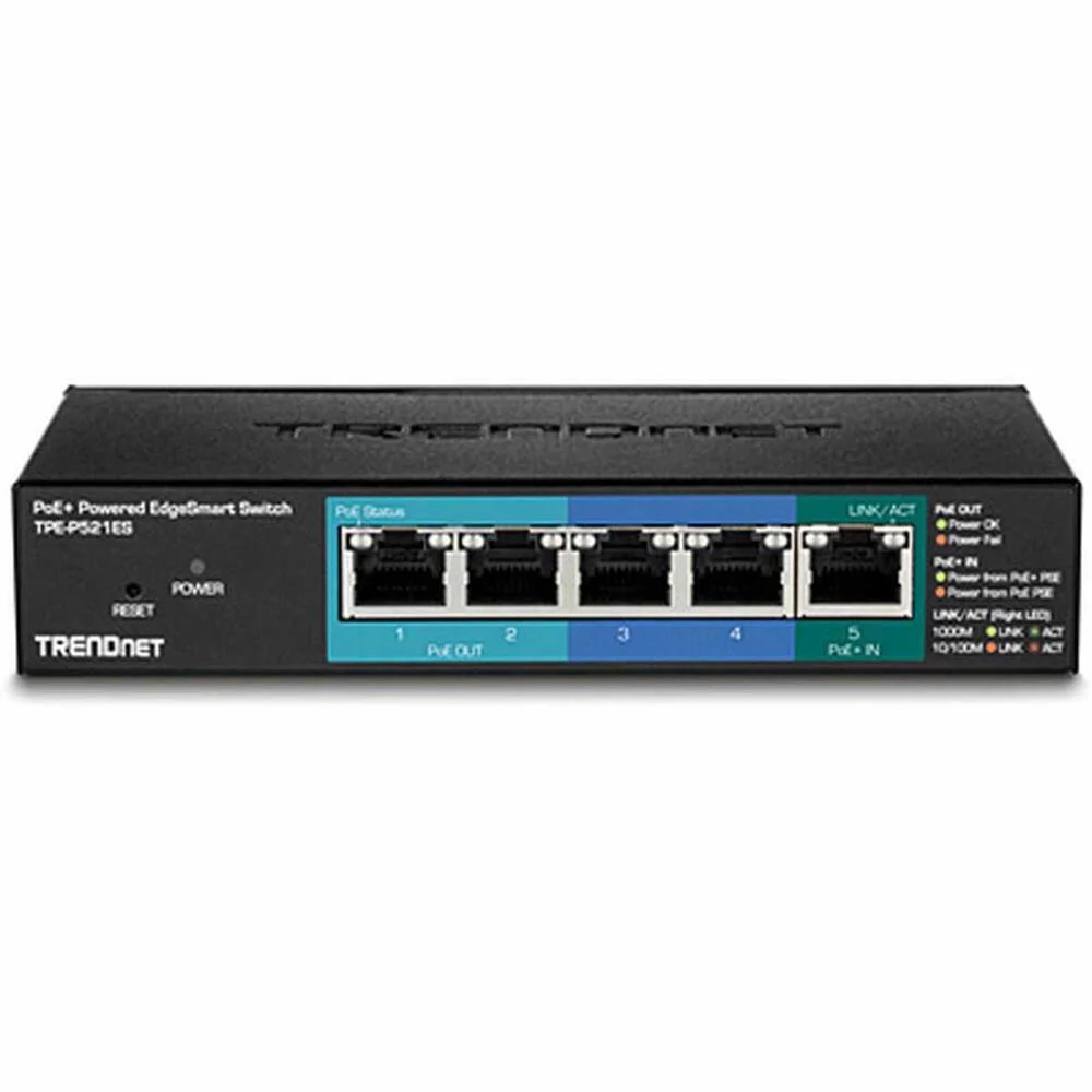 Trendnet Switch  5-Port Gbit Edgesmart Poe+ 18 W Metall
