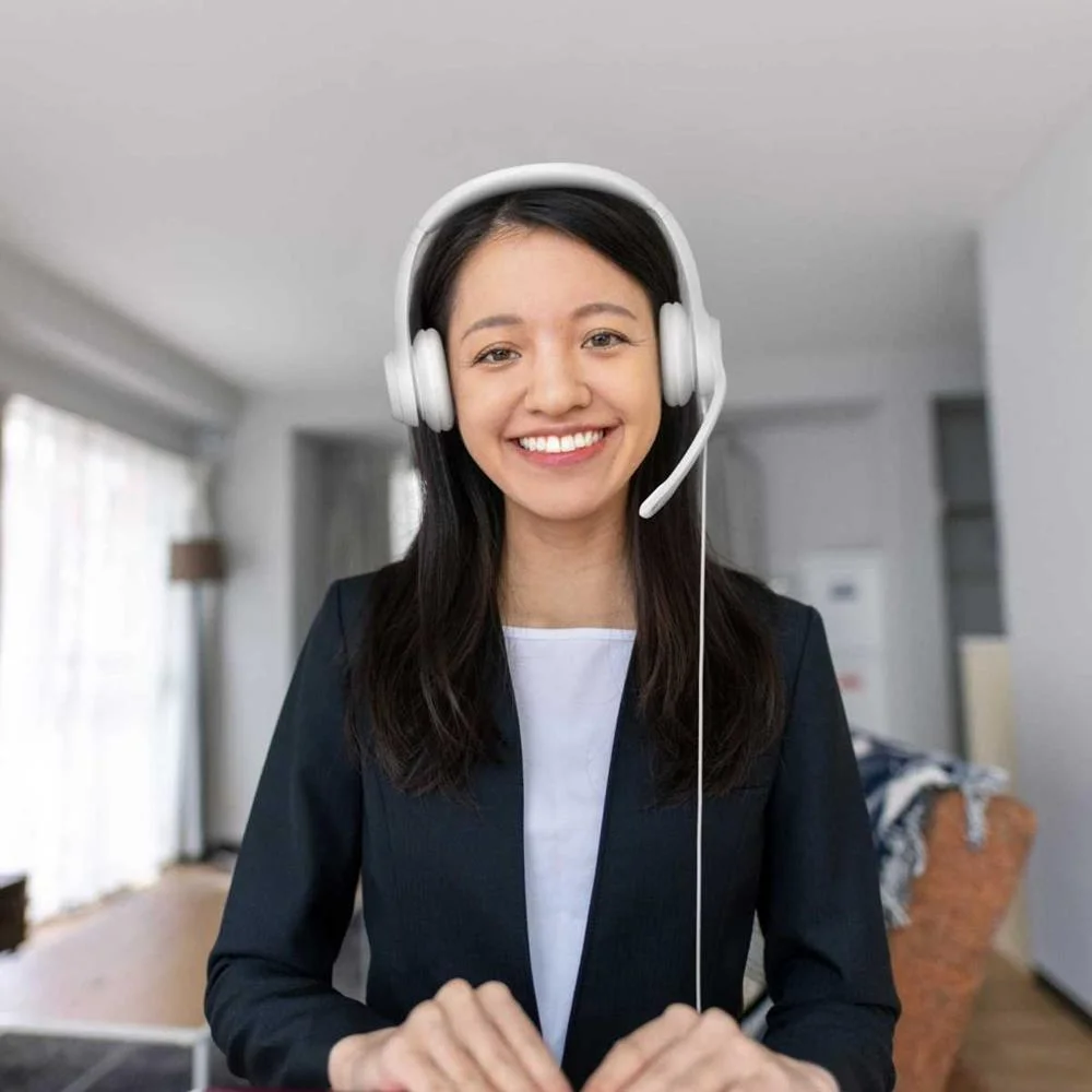 Headset Logitech H390 Off-White