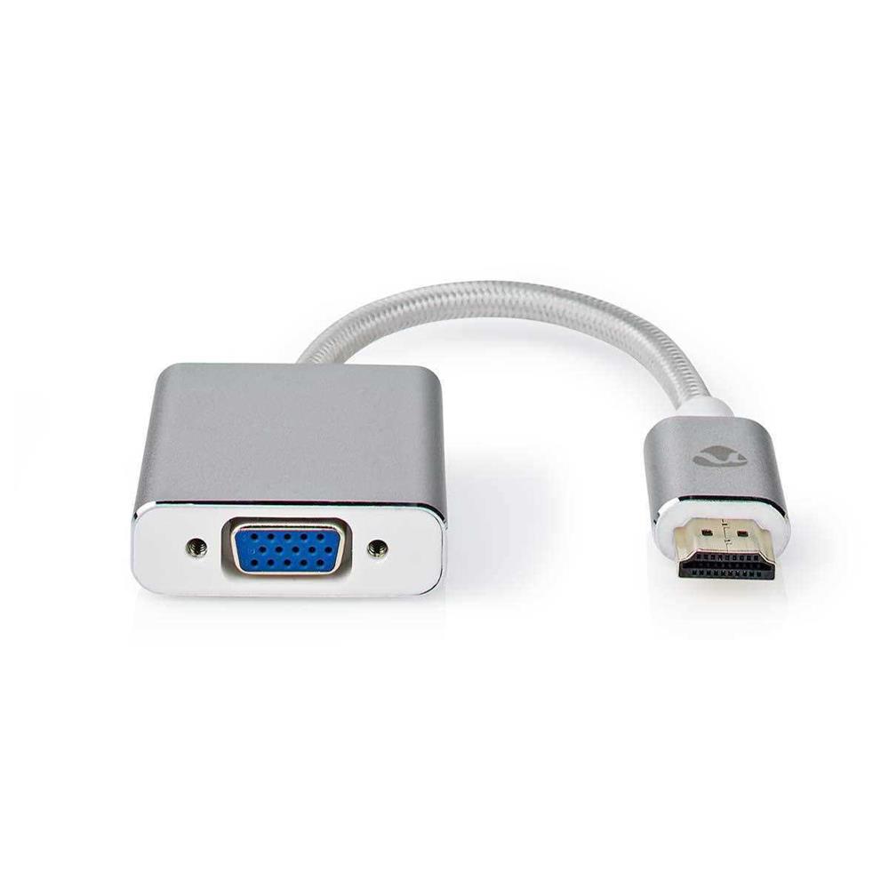 Vga | Conector Hdmi | Vga Hembra | Chapado En Oro | Recto | Aluminio | Plata | Caja de Ventana