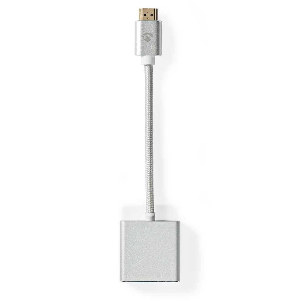 Vga | Conector Hdmi | Vga Hembra | Chapado En Oro | Recto | Aluminio | Plata | Caja de Ventana