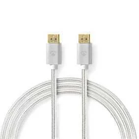 Nedis Cctb37014al20 Cabo Displayport 2 M Prateado