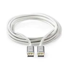 Nedis Cctb37014al20 Cabo Displayport 2 M Prateado