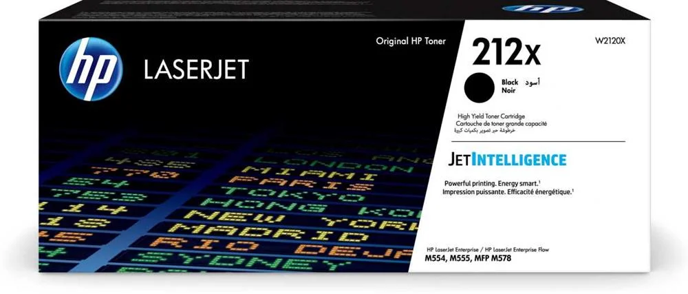 Hp-212x Black Laserjet Toner Cartridge Enterprise M555dn W2120x