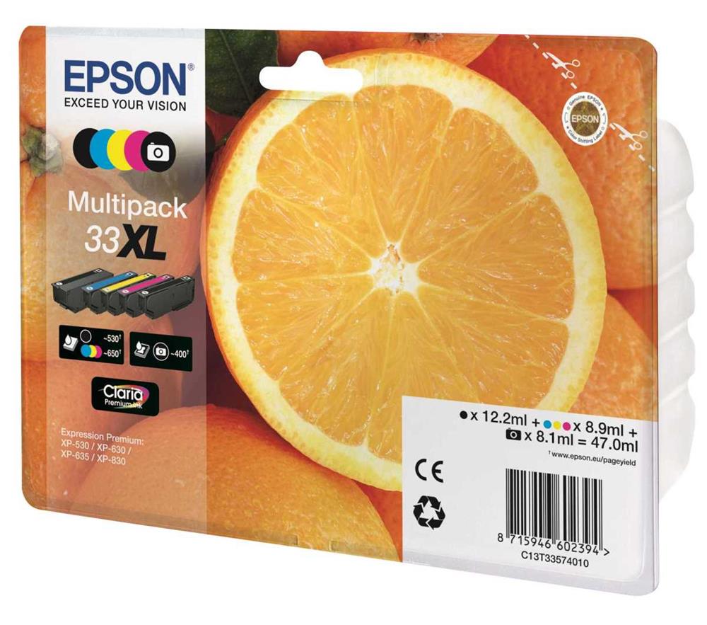 Patrone Epson 33 5er-Pack Black + Color Xl             T3357