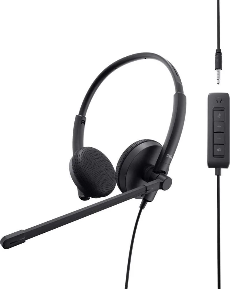 Auscultadores C/ Fios e Microfone Wh1022 Preto - Dell