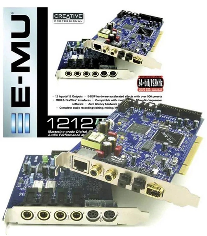 Conjunto placa som + software emulator X