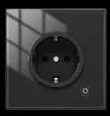 Tomada de Parede Zigbee Preta
