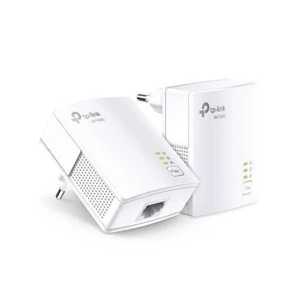 Kit 2 Adap Powerline Tp-Link Av1000 1000mbps Gigabit - Tl-Pa7017 Kit