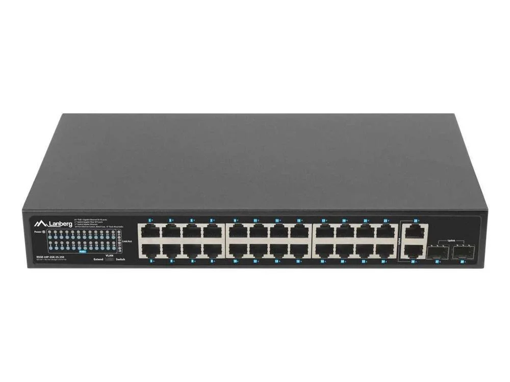 Lanberg Rsge-24p-2ge-2s-250 Network Switch Unmanaged