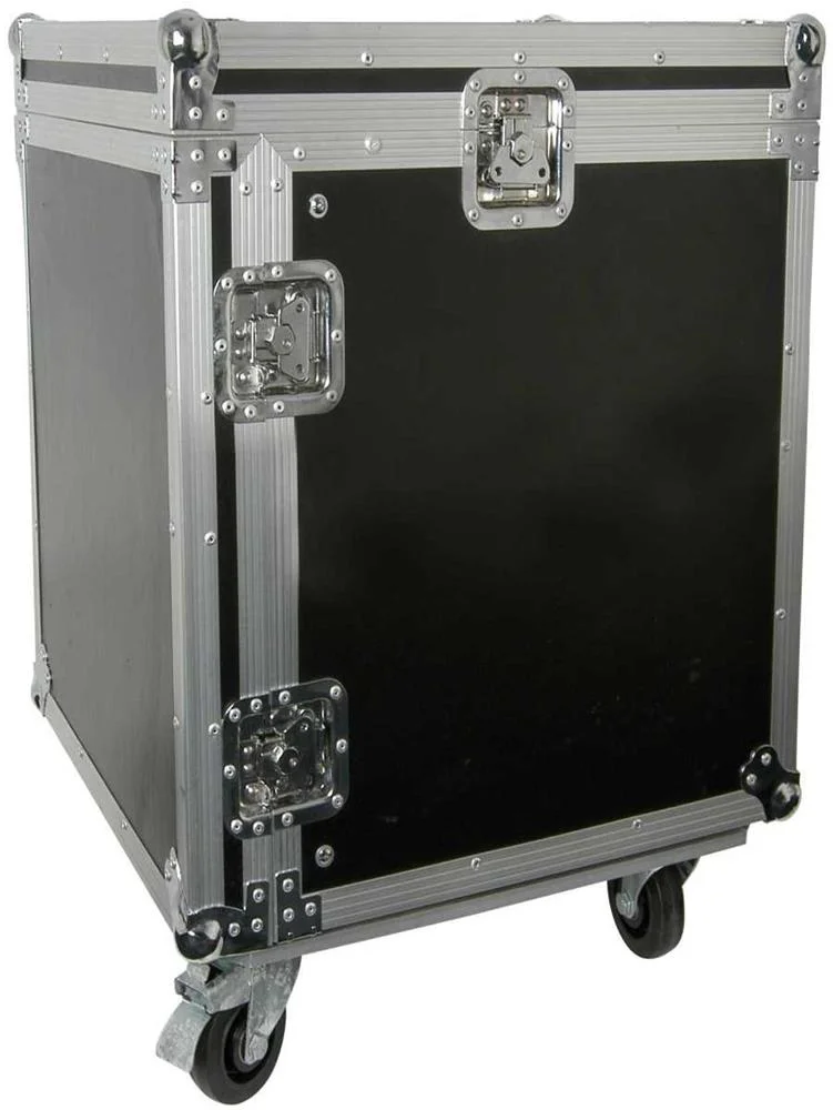 10U 19" rack case with wheels