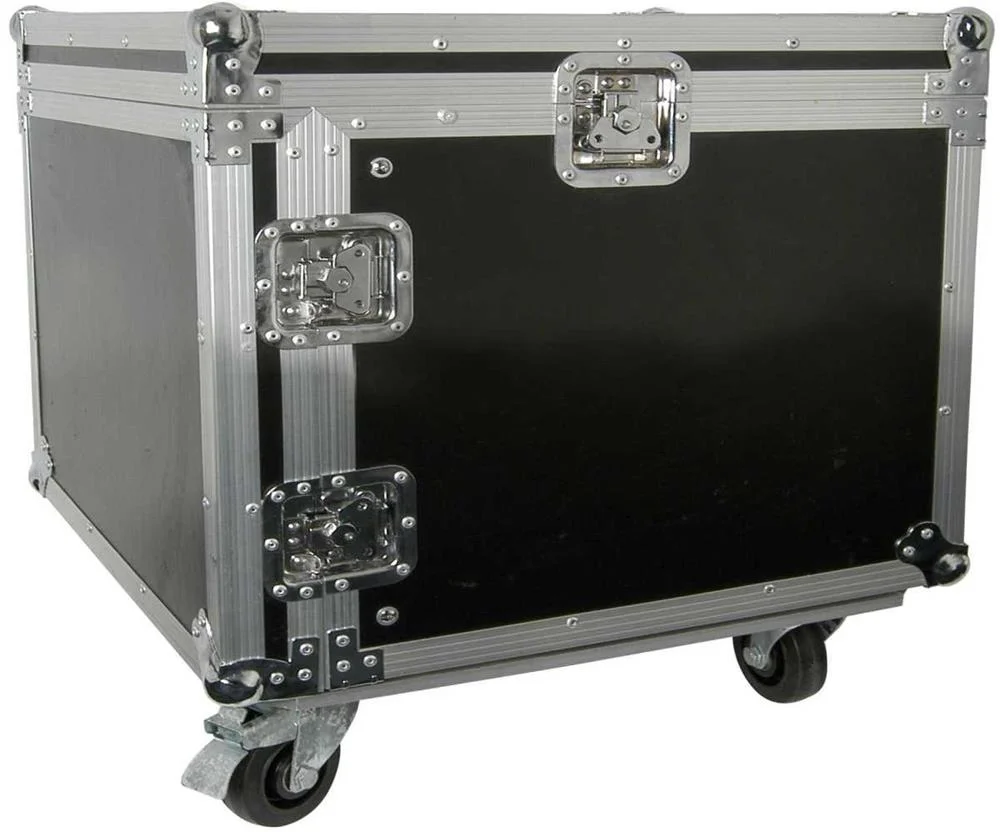 8U 19" rack case with wheels