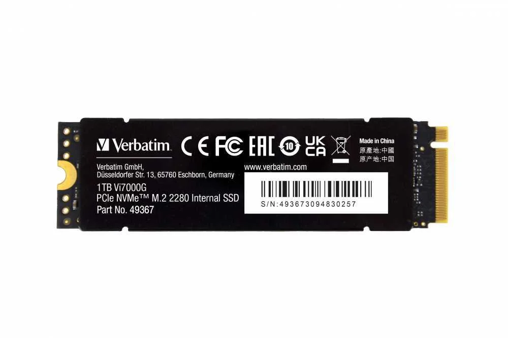 Verbatim Vi7000 M.2 SSD      1tb Pcie Nvme                  49367