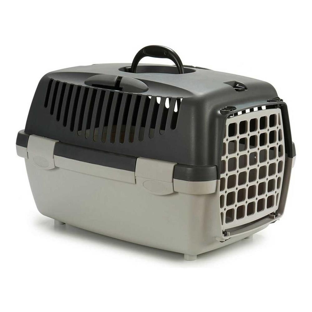 Zolux Transport Box Gulliver 1 With Plastic Door  Light Gray / Dark Gray