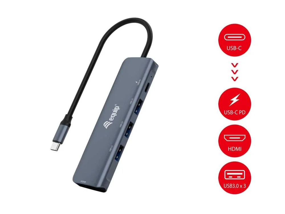 Equip 133487 Hub de Interface Usb 3.2 Gen 1 (3.1 .