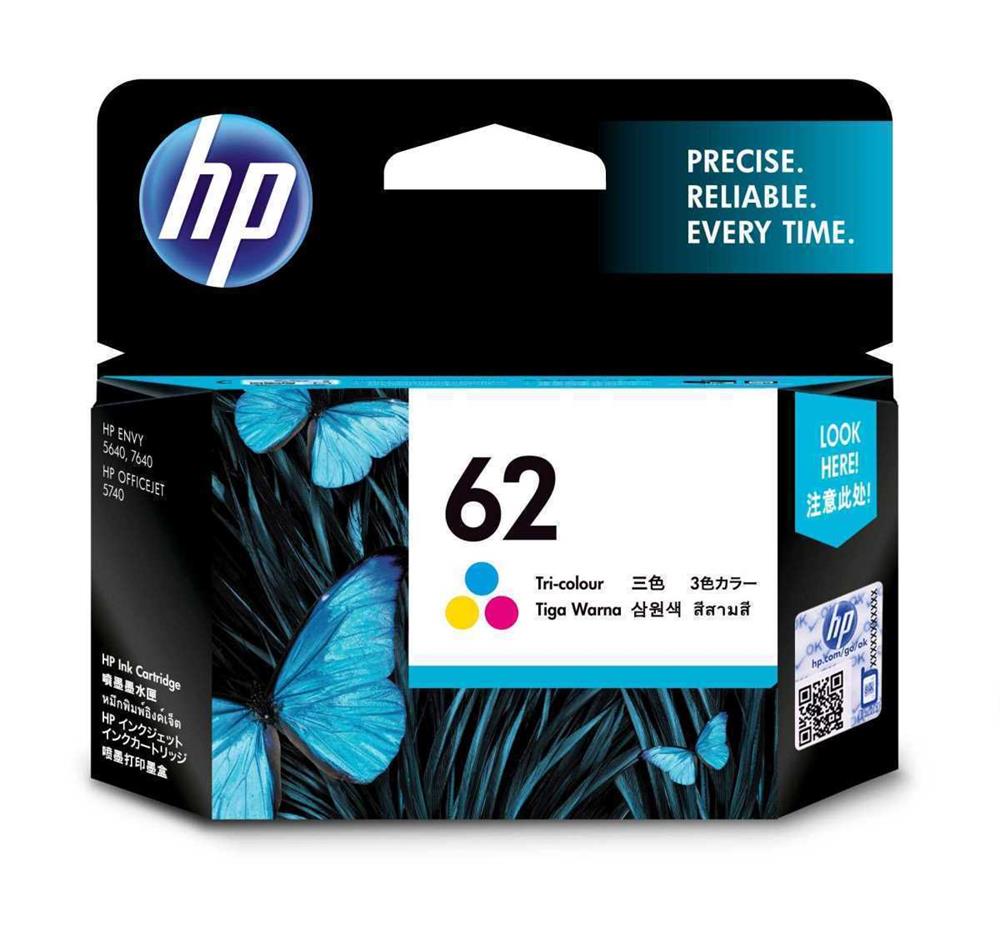 Hp 62 Cartucho de Tinta Hp62 Tricolor (C2p06ae)