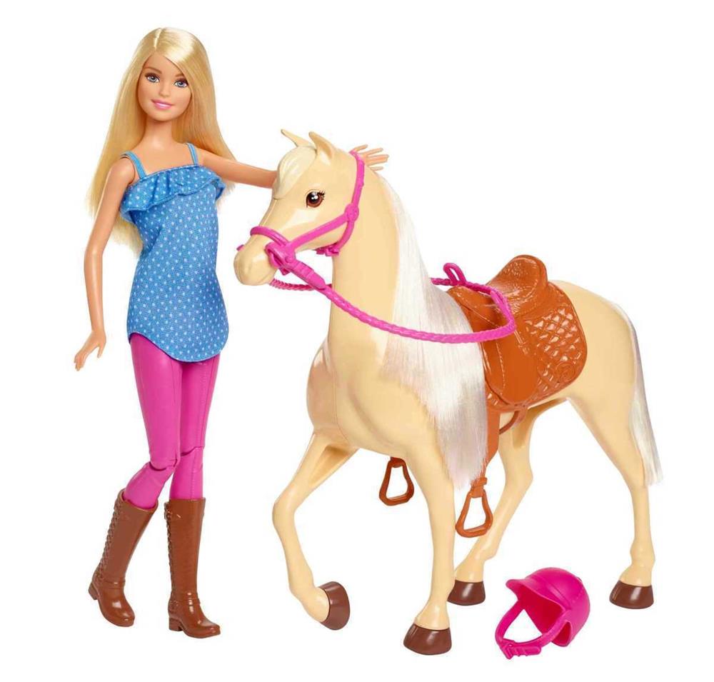 Boneca Barbie Fxh13 Cavalo 