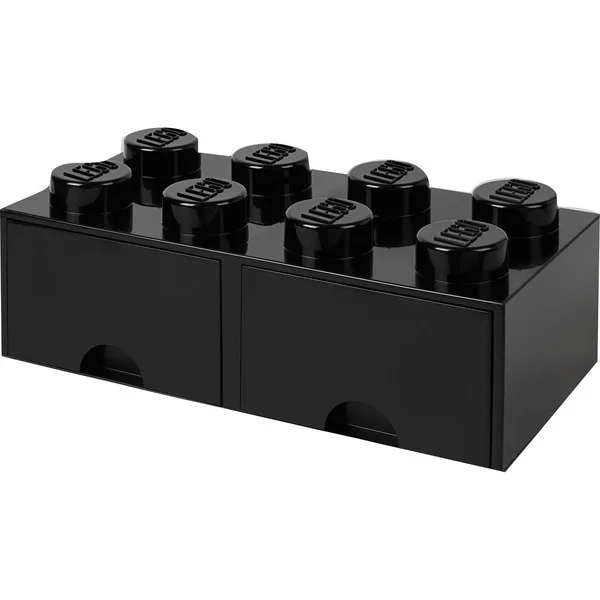 Caixa de armazenamento LEGO Brick Drawer 8 preto
