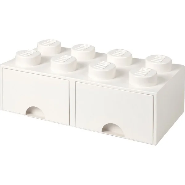 Caixa de armazenamento LEGO Brick8 Branco