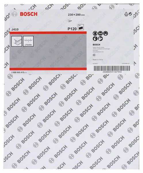 Bosch 2 608 605 415 Papel de Lixa P120 1 Unidade(.