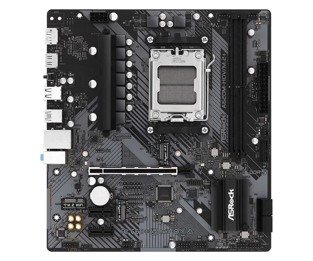 *A620M-HDV/M.2 AM5       2DDR5 HDMI/DP M.2 mATX