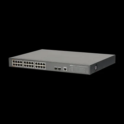Switch de Rede 26 Portas Gigabit 10/100/1000 C/ Poe de 24 Portas - Dahua