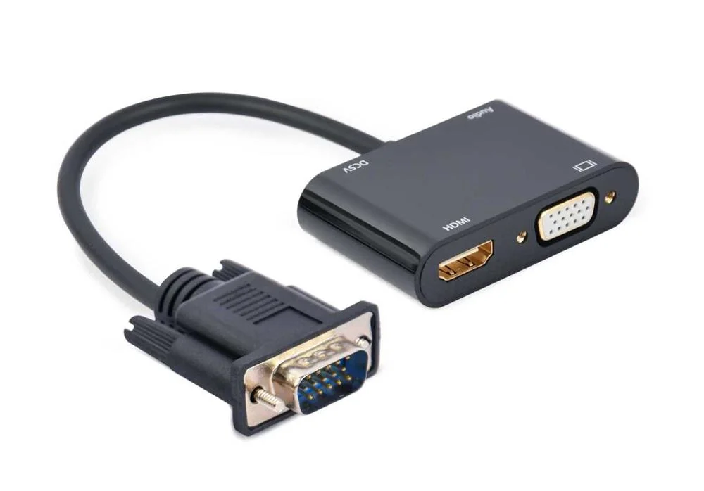 Adaptador Vga para Hdmi Gembird A-Vga-Hdmi-02 Preto