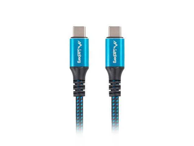 Lanberg Ca-Cmcm-45cu-0005-Bk Usb Cable 0.5 M Usb4 Gen 2x2 Usb C Black  Blue