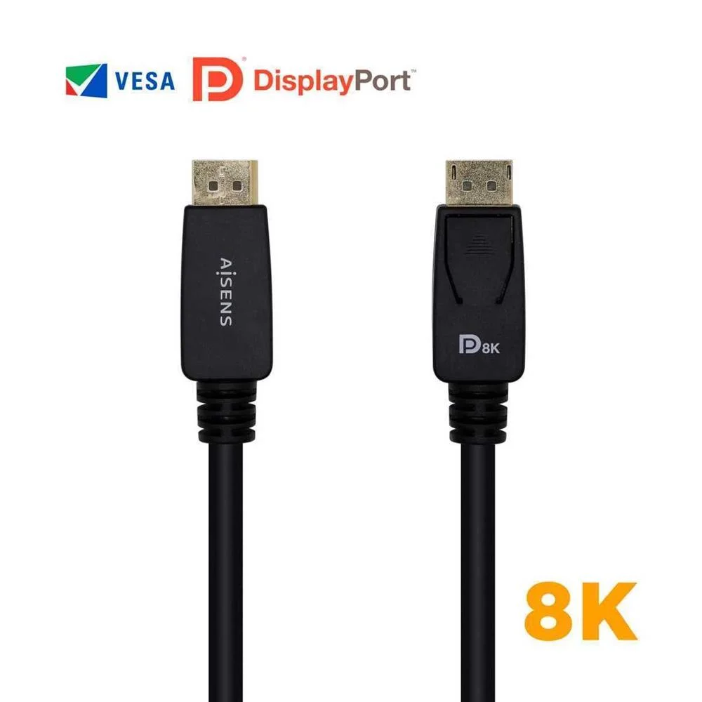 Aisens Cable Displayport Certificado V1.4 8k@60hz.
