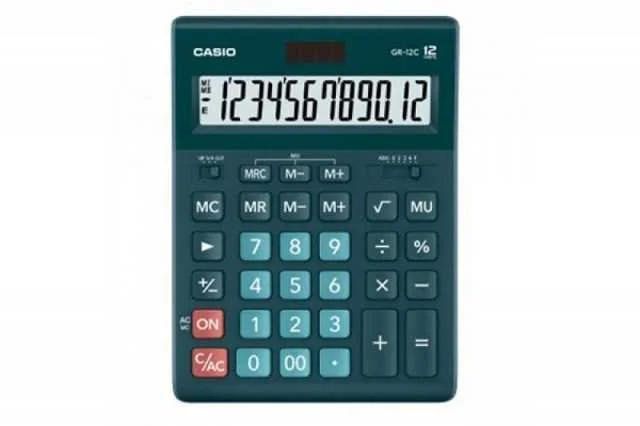 Casio Calculator Office Gr-12c-Dg Green  12-Digit Display