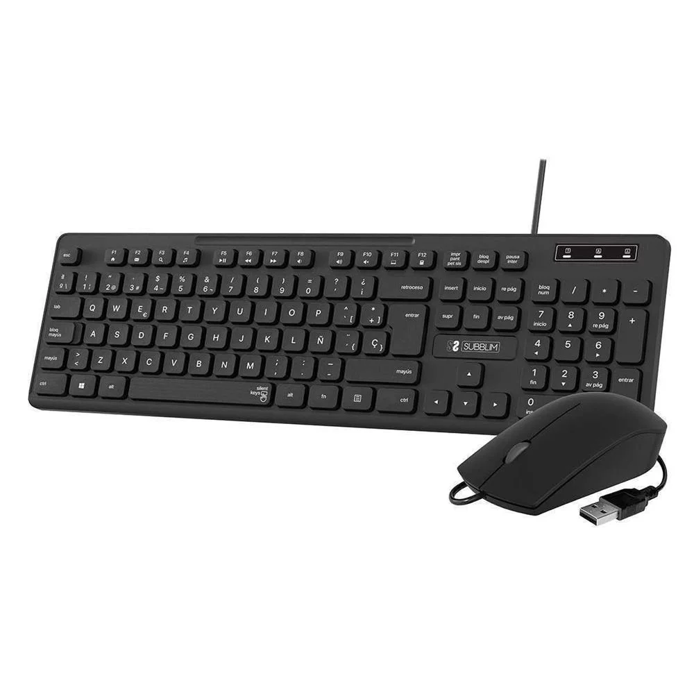 Teclado Y Rat?n Subblim Combo Business Slim Cssk0.