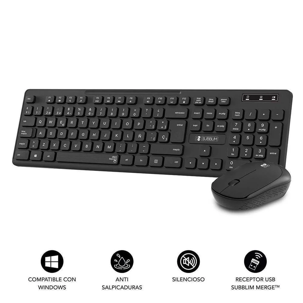 Teclado Y Rat?n Inal?mbrico Subblim Combo Busines.