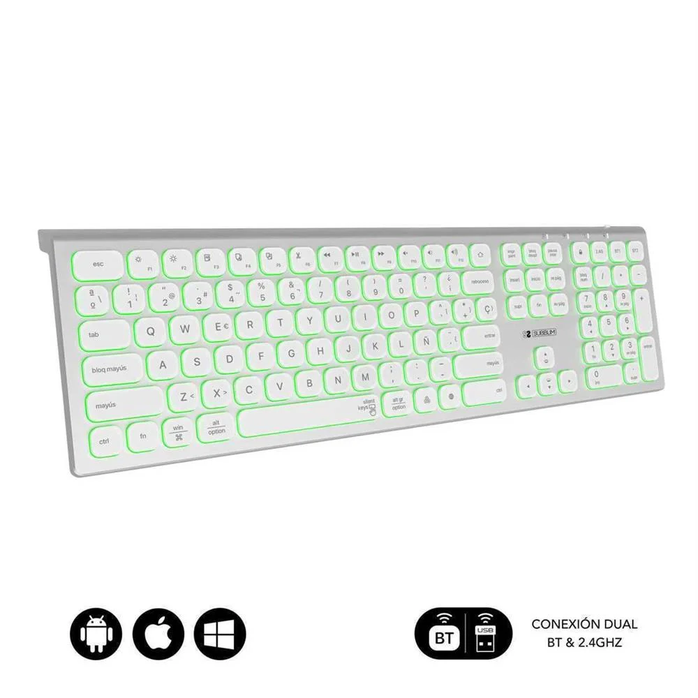 Subblim Subkb-3mie300 Teclado Rf Wireless + Bluet.