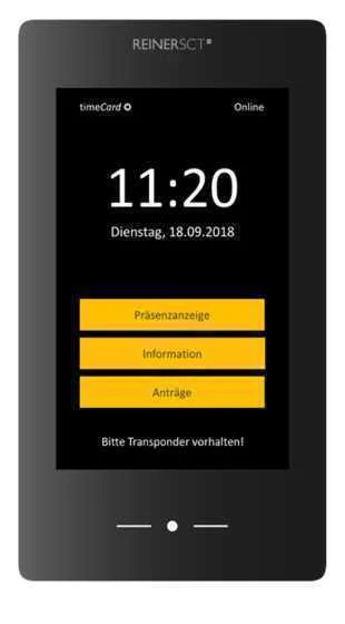 REINER SCT TIMECARD TERMINAL 3 PRETO