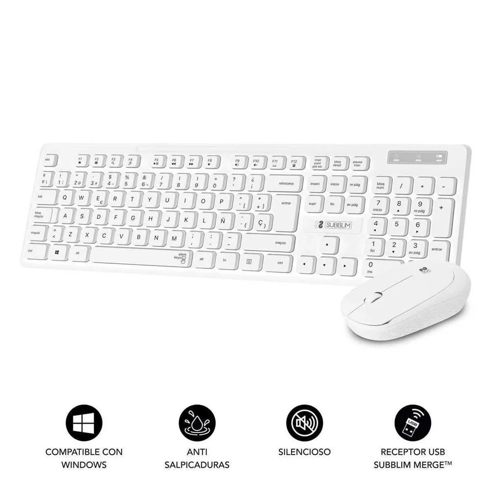 Teclado Y Rat?n Subblim Combo Business Slim Silen.