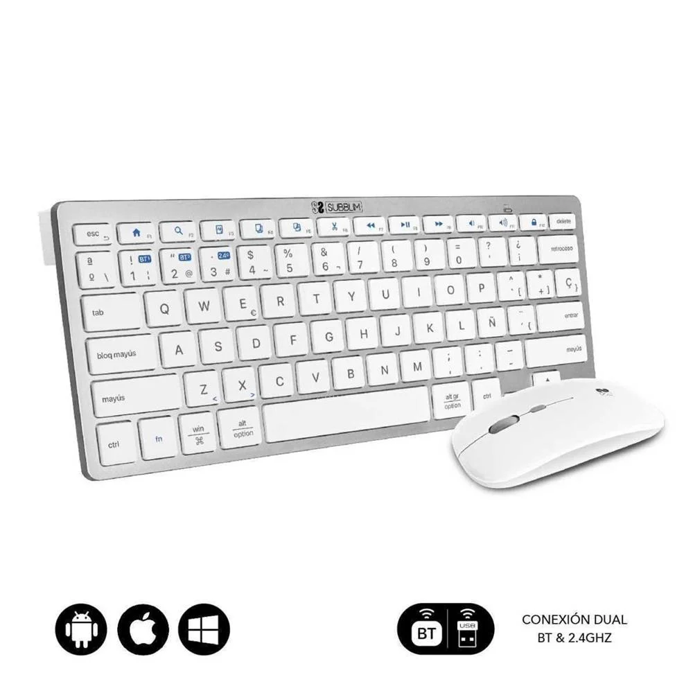 Teclado Y Rat?n Inal?mbrico Subblim Oco010 Combo .