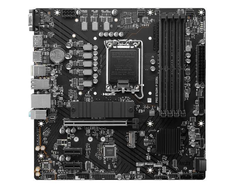 Msi Pro B760m-P Ddr4 Intel B760 Lga 1700 Micro Atx