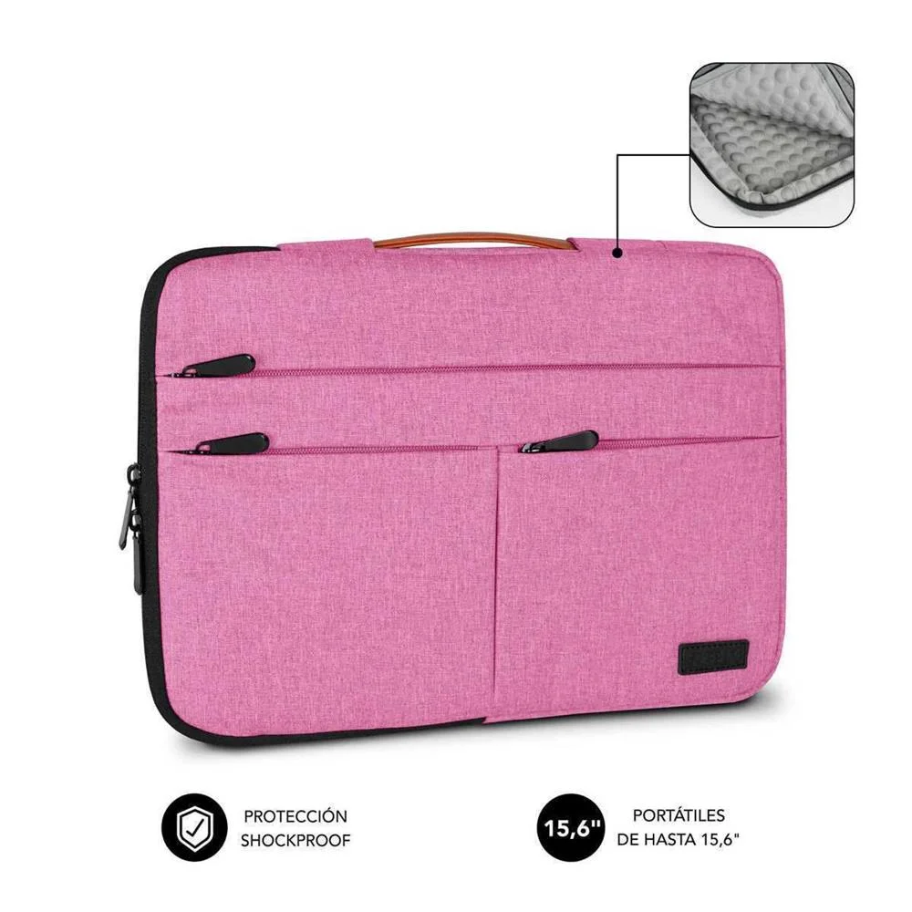 Mala para Portátil Subblim Air Padding 360 Cor de Rosa 15,6'' 