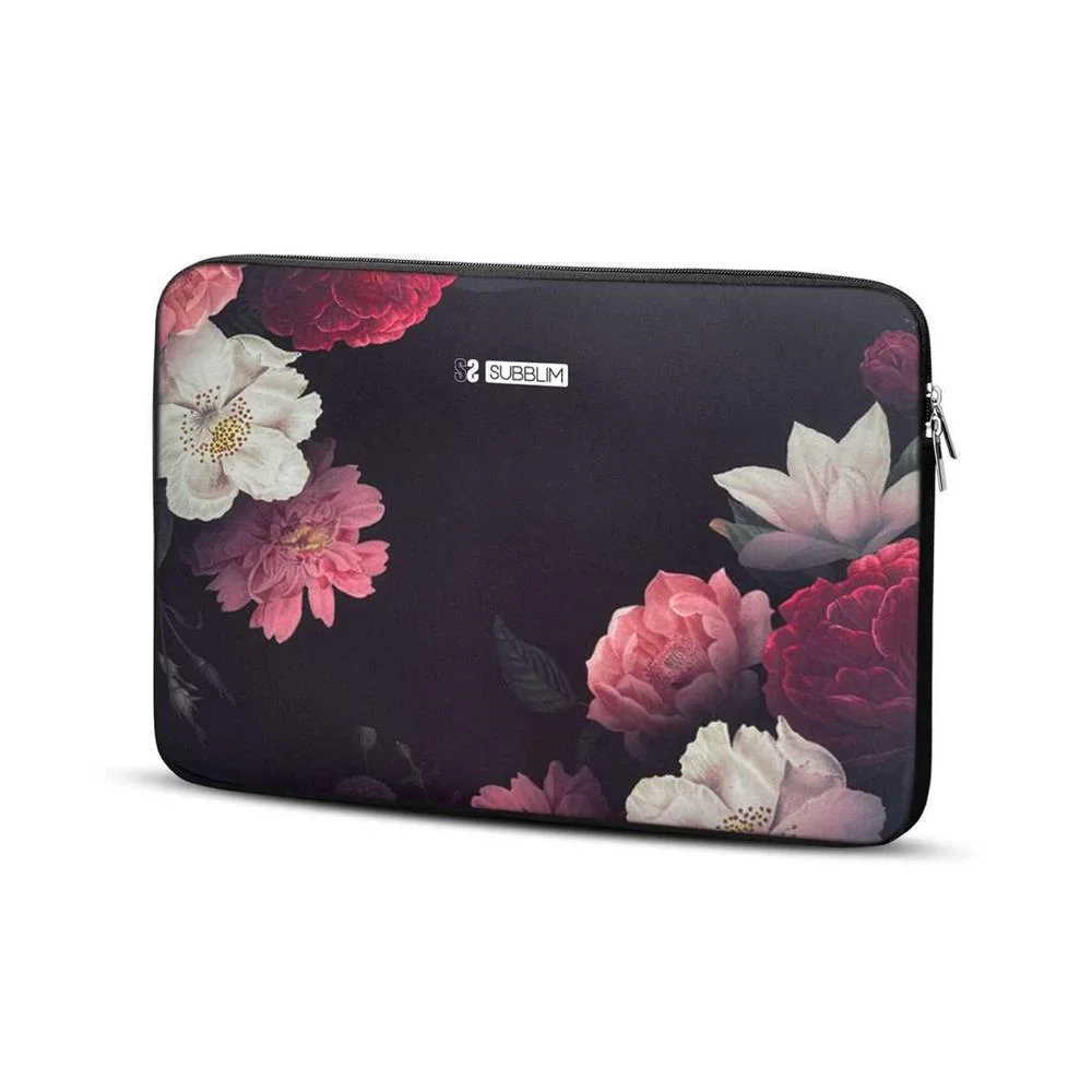 Funda Subblim Trendy Sleeve Neo Flowers para Port.