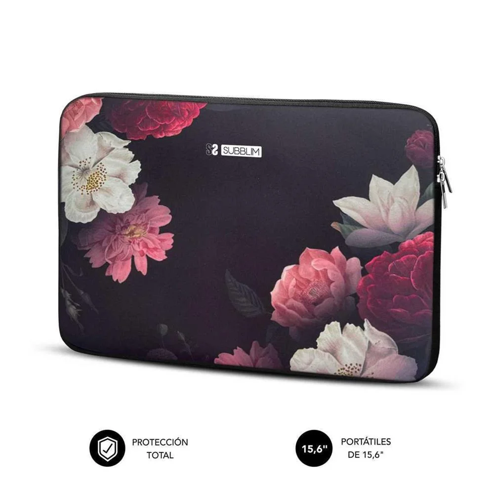 Funda Subblim Trendy Sleeve Neo Flowers para Port.