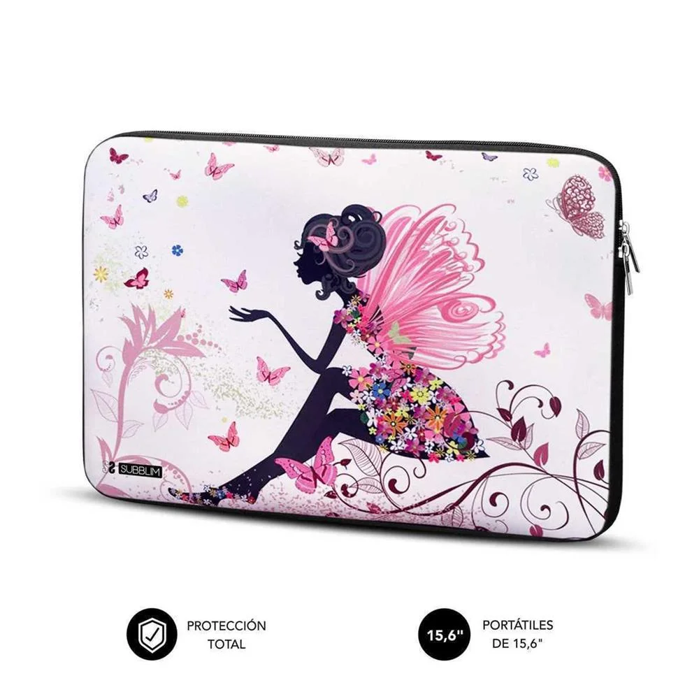 Capa para Portátil Subblim Hada Multicolor 