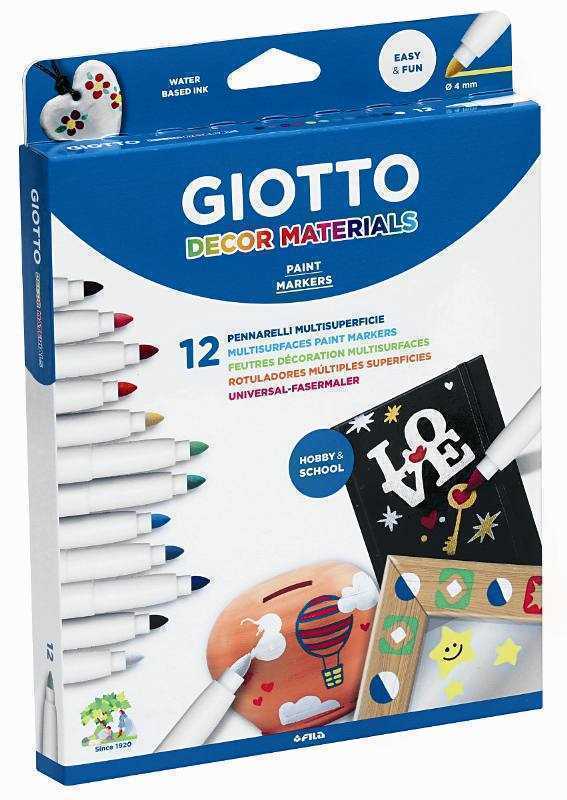 Estuche 12 Rotuladores Decor Materials Giotto F45.