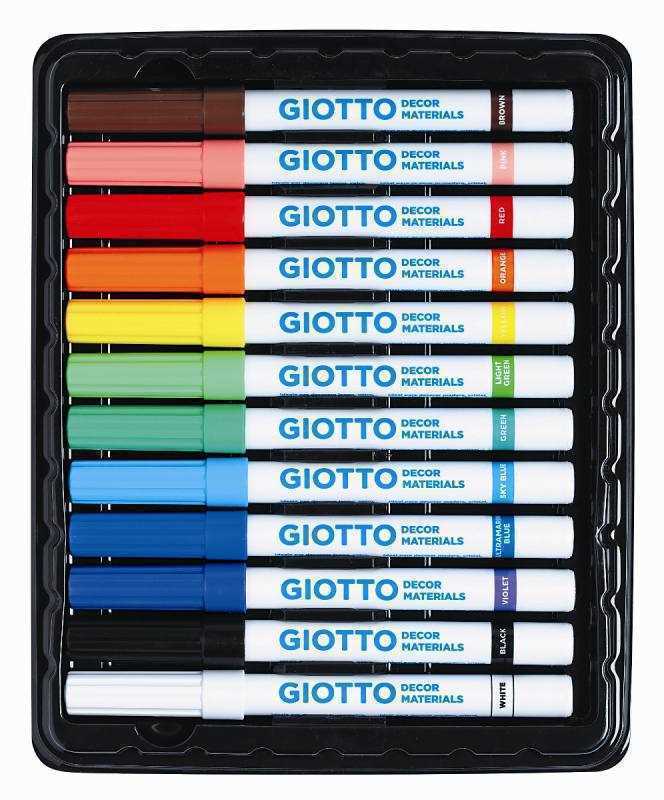 Estuche 12 Rotuladores Decor Materials Giotto F45.