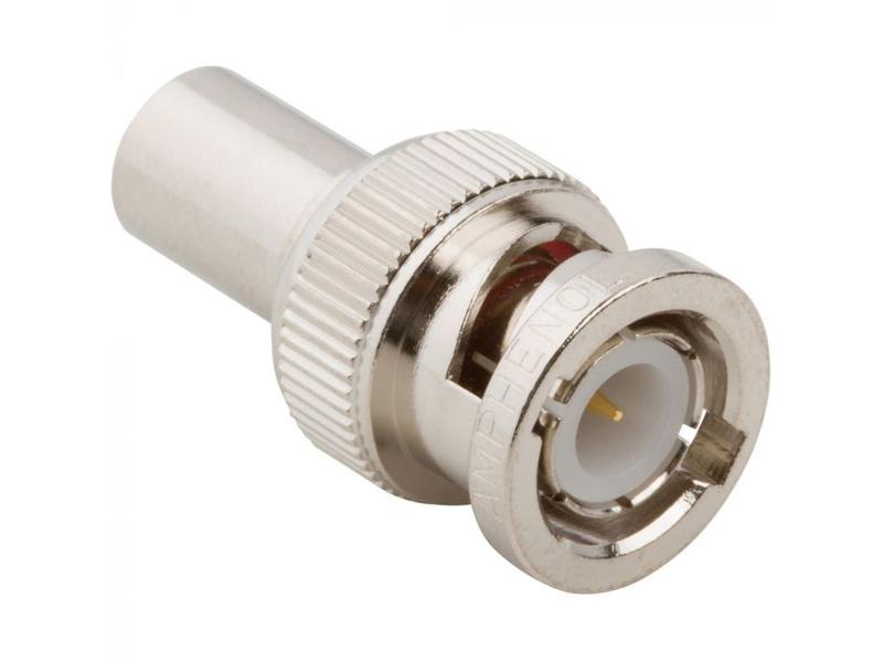 Ficha Bnc Macho Terminal Branco