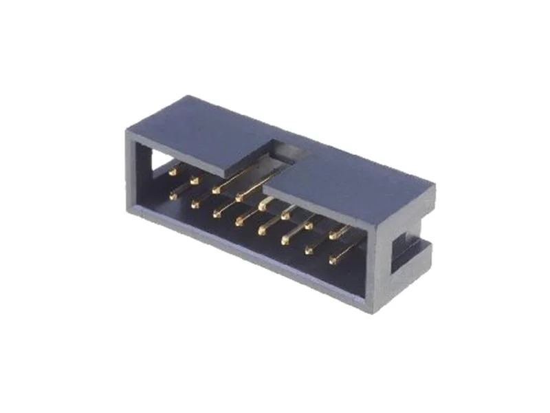 Ficha IDC macho 16 pinos circuito impresso 90